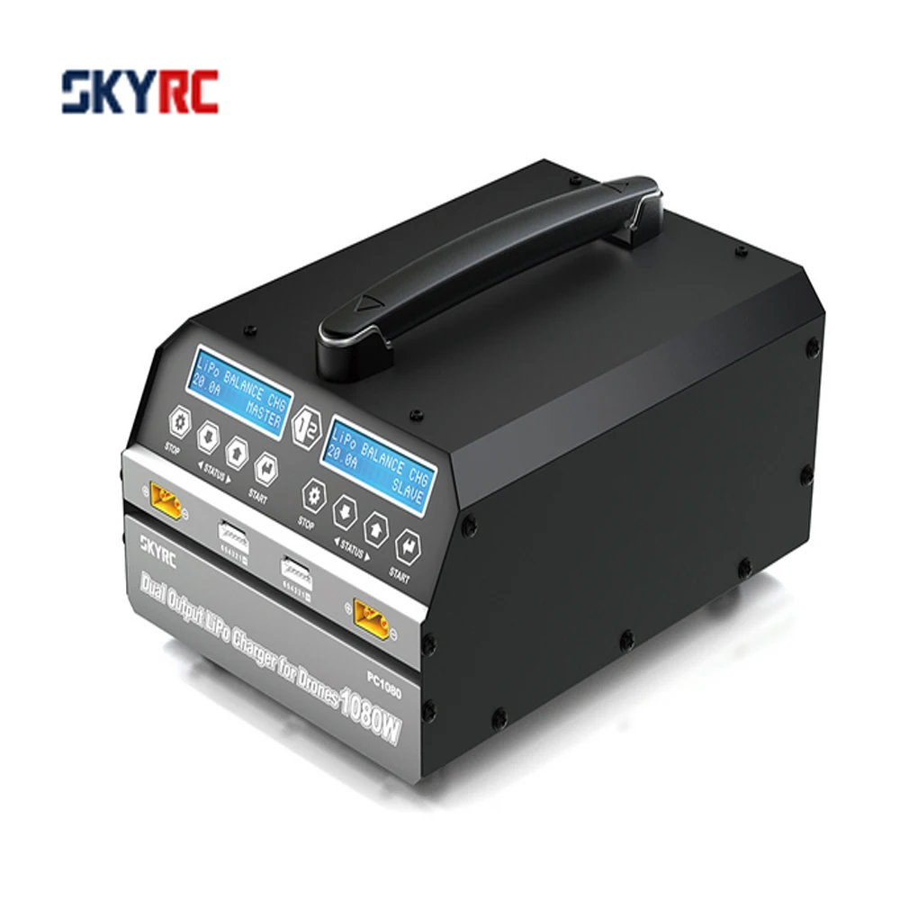 SKYRC PC1080 Lipo зарядное устройство 1080 Вт 20A 540 Вт* 2 двухканальный литиевая батарея зарядное устройство для сельского хозяйства распыления беспилотный БПЛА