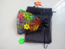 1000 unids multi organza bolsas de regalo 9×12 cm bolsos de fiesta para las mujeres evento casarse bolso de lazo de exhibición de la joyería bolsa del bolso diy accesorios