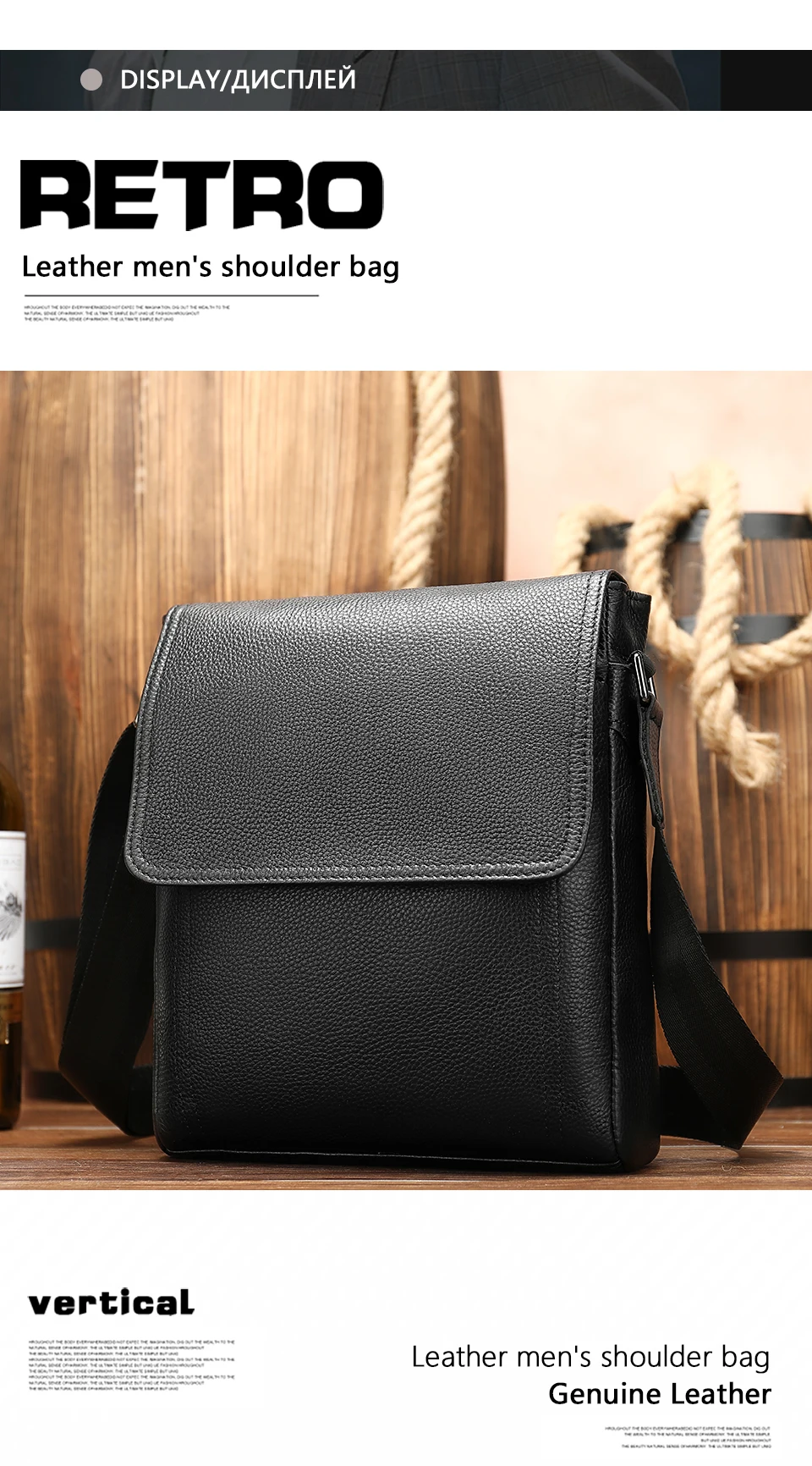 6 Famous Brand Leather Messenger Men's Shoulder Bag Male Casual Business Crossbody Tote Bags for Men Small Flap Handbag bolsas