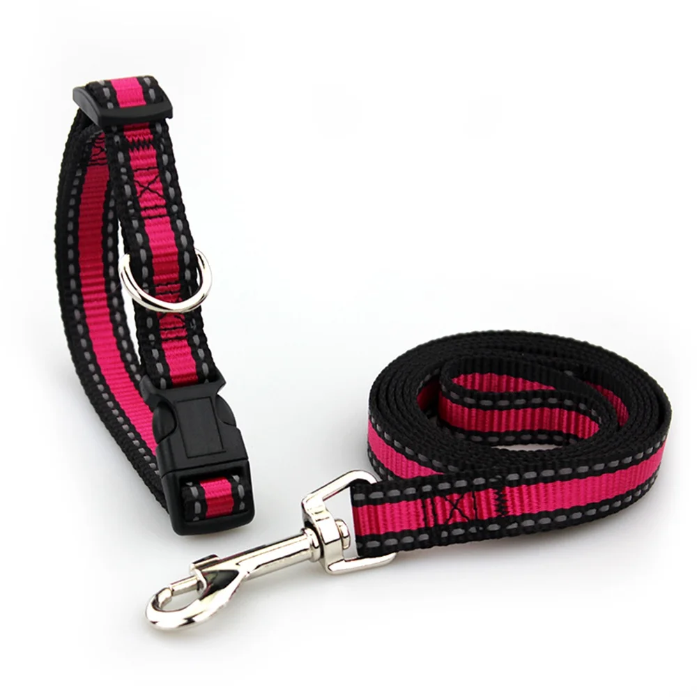 Pet Products Dog Leash Nylon Reflective Puppy Dog Leash Rope Cat Chihuahua Pet Leash And Collar Set Cat Dog Leashes Lead Harness (18)