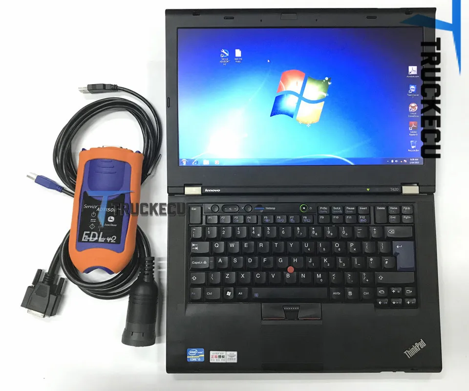 

diagnostic kit Service Advisor EDL v2 Electronic Data Link for JD johndee construction agriculture truck diagnosis +T420 laptop