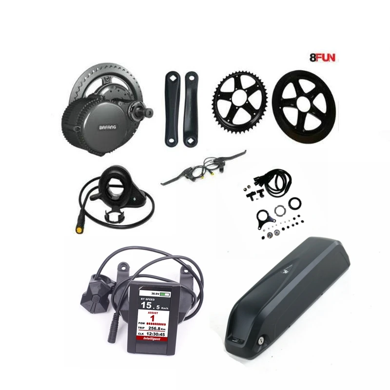 8FUN BBS02B BAFANG MOTOR P850C LCD WITH PANASONIC SANYO SAMSUNG LG 14.5 A BLACK HAILONG BATTERY FOR ELECTRIC BIKE BICYCLE