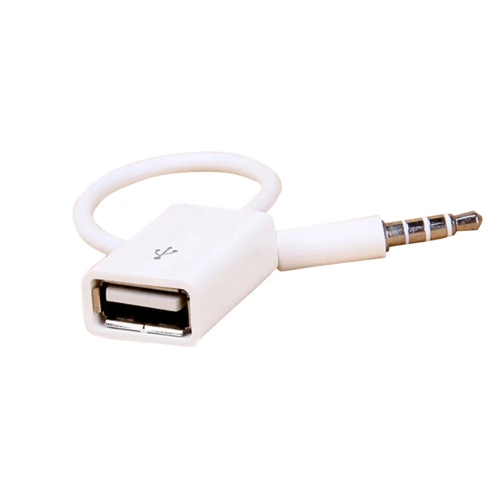 Высокое качество 3,5 мм штекер AUX аудио разъем для USB 2,0 конвертер Шнур кабель Автомобильный MP3