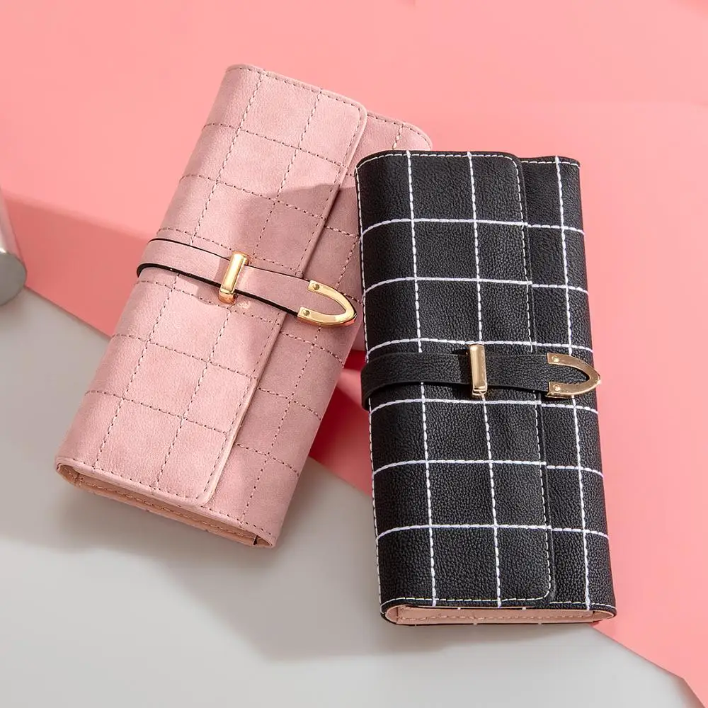 

AOEO wallet female multifunctional long clutch Girls with zipper card holders cell phone bag ladies Pocket women wallets purse