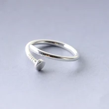 925 Серебряное кольцо модное оригинальное, кольцо с регулируемым отверстием, простые серебряные украшения для женских подарков