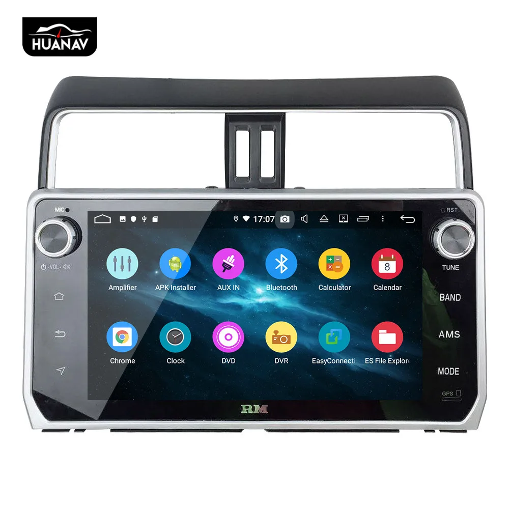 Discount DSP Android 9.0 Car GPS Navigation Car DVD player for TOYOTA Land Cruiser Prado 150 2018+auto stereo multimedia player head unit 3