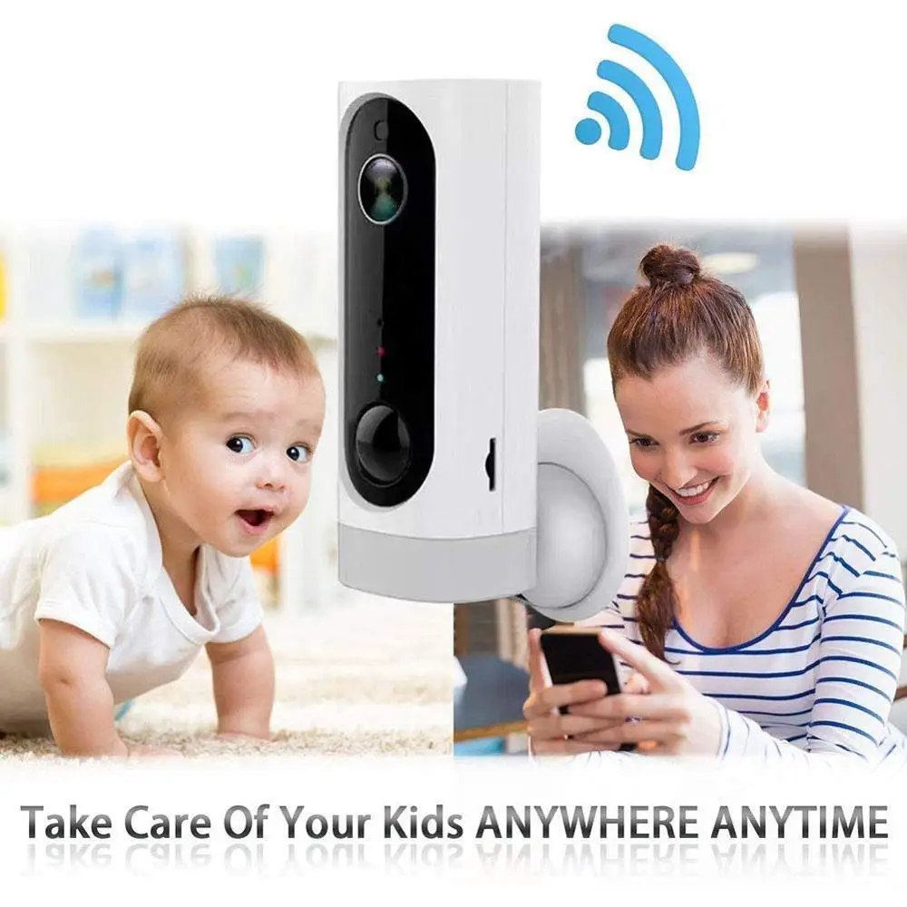  Wireless Security Camera Rechargeable Battery Powered Surveillance SystemWiFi IP HD CCTV Video Hous