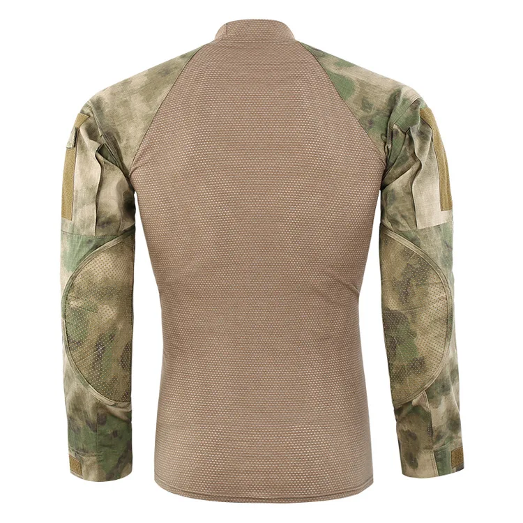 Высокое качество новая Тактическая Военная камуфляжная боевая рубашка мужская с длинным рукавом три поколения лягушка Топы Мультикам Униформа 2XL