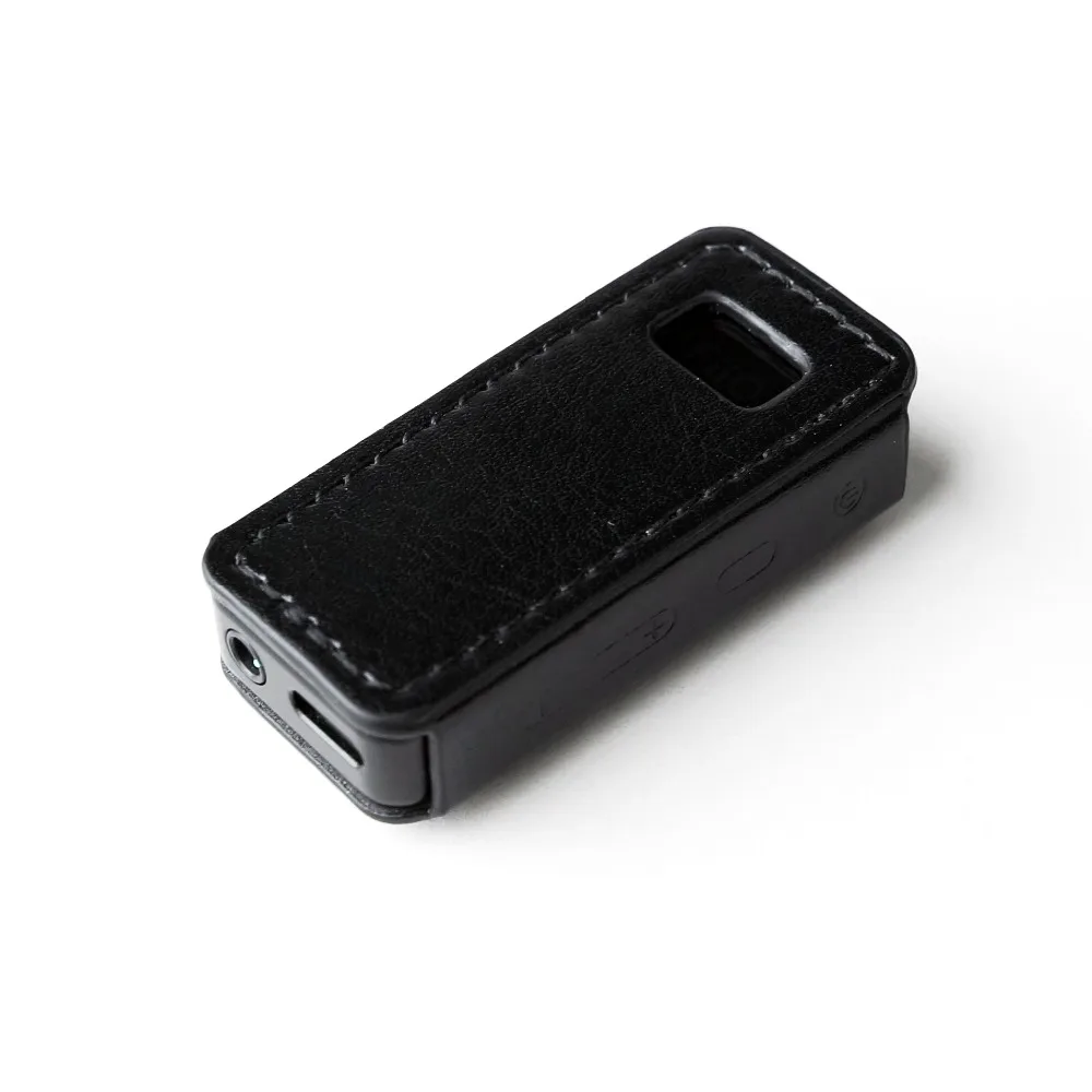Новинка 100% кожаный чехол BTR3 для FiiO черный с адаптером Bluetooth|Сумки и чехлы плееров