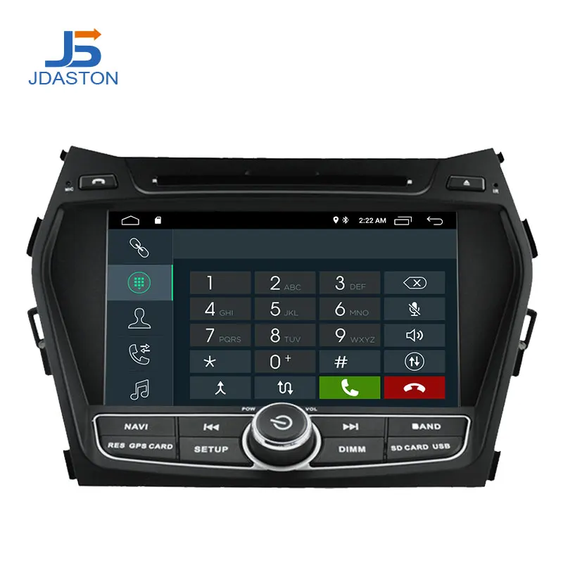 Perfect JDASTON Android 9.1 Car DVD Player For Hyundai IX45/Santa fe 2012 2013 2014 Multimedia GPS Navi 2 Din Car Radio Audio Stereo 1