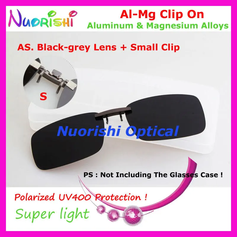 10 шт. сплава al-mg поляризованные Очки очков 7 цветов UV400 линзы клип на для малого и среднего Размеры зажимы cp07