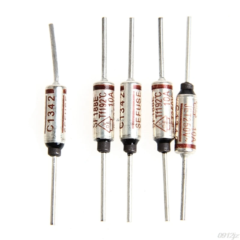 

Temperature Mini Fuse 250 V 10A Thermal Metal Shell 192 Degree Temp Micro Cut New C90A New Drop ship