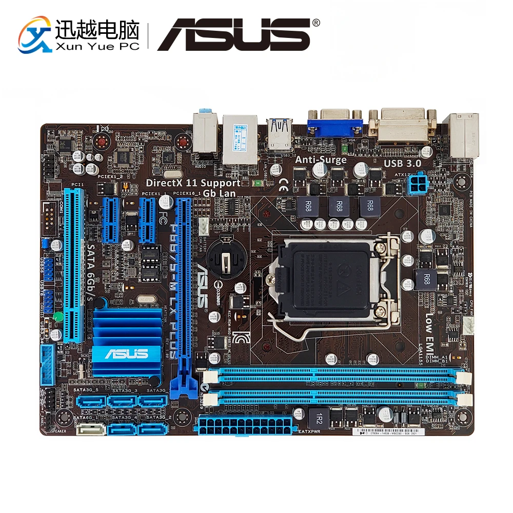 ^Cheap Asus P8B75-M LX PLUS Desktop Motherboard B75 LGA 1155 For i3 i5 i7 DDR3 16G SATA3 USB3.0 DVI Micro-ATX Original Used Mainboard ^Cheap Asus P8B75-M LX PLUS Desktop Motherboard B75 LGA 1155 For i3 i5 i7 DDR3 16G SATA3 USB3.0 DVI Micro-ATX Original Used Mainboard