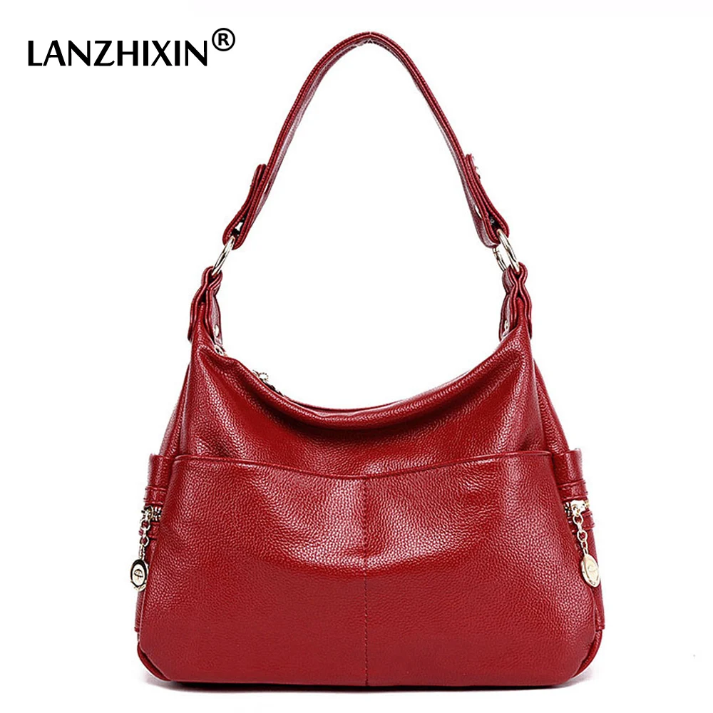 

LANZHIXIN Leather Handbag Big Women Bag High Quality Casual Female Bag Trunk Tote Spanish Brand Shoulder Bag Ladies Large Bolsos