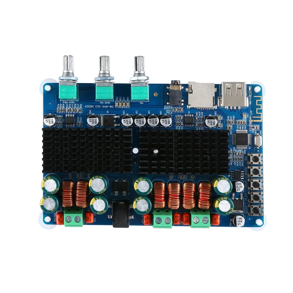 USB Tf Decoding 2.1 Channel Digital Power Amplifier Board 2.1 Digital Power Amplifier Board Hf41 Durable