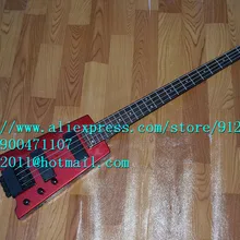 Большой John 4-струны Безголовый электрическая бас-гитара с липы тела в красном цвете F-1164