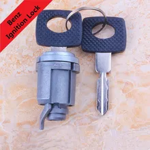 Для Mercedes Benz Замок зажигания автомобиля цилиндр с двумя широкими ключи/Обучение Замки цилиндр для Benz зажигания