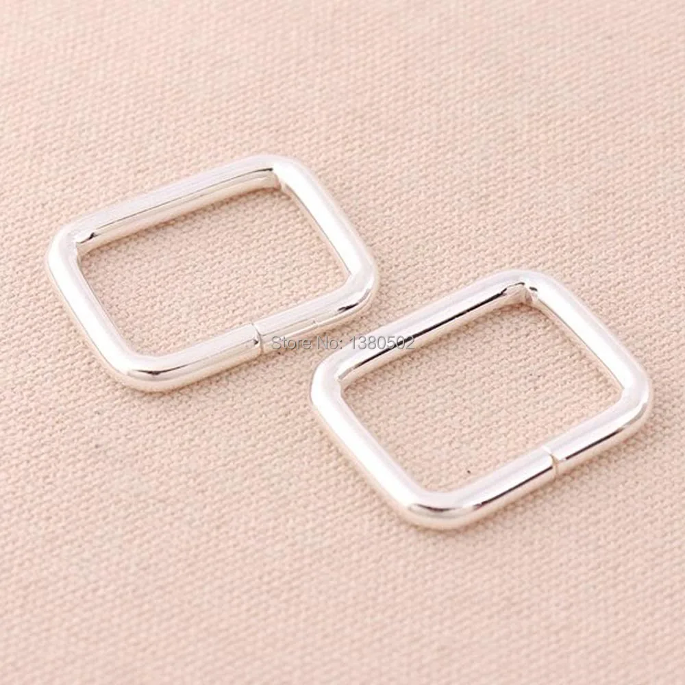 6pcs/lot Silver Color Heavy Strong Rectangle Buckle For Bag Strap Belt buckle Leather Craft in