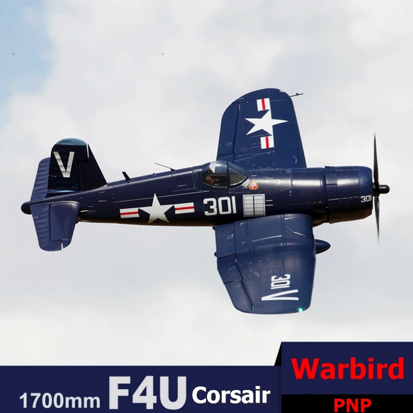 Радиоуправляемый самолет FMS 1700 мм 1 7 м F4U Corsair синий 6CH 6S PNP новейший EPO Gaint большой