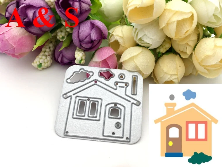  Q89 METAL CUTTING DIES Puzzle House Scrapbook card invitation paper craft party decor embossing ste - 32829207910