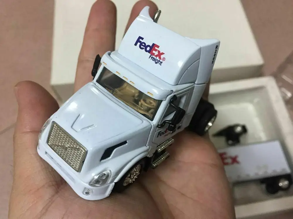 DG products FedEx грузовик 1/64 масштаб литой металлический модель грузовика