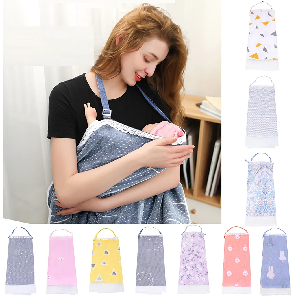 

Baby Toddler Breastfeeding Cover Mum Cotton Nursing Udder Apron Shawl Cloth quality cotton outdoors feeding baby nursing cloth