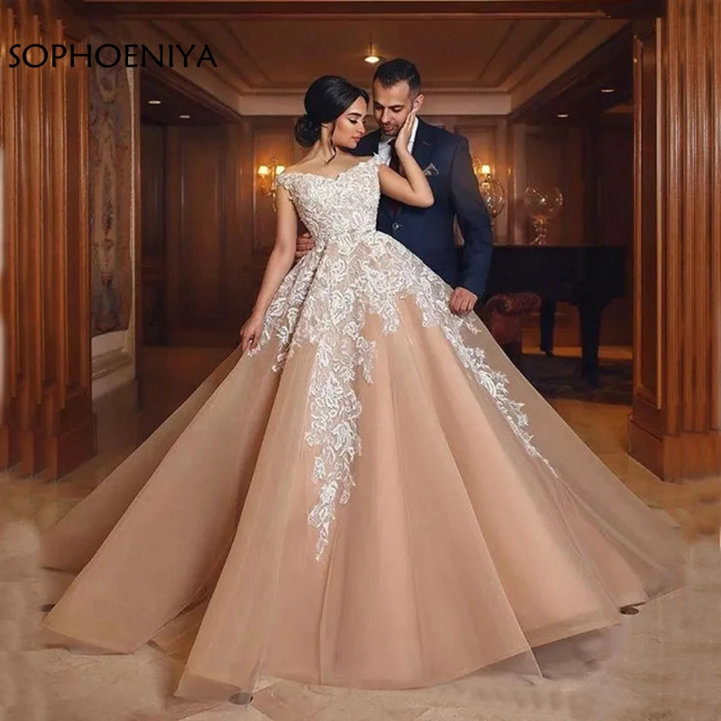 

New Arrival Pink Lace evening dress 2019 Dubai Arabic Evening gown Robe de soiree abendkleider Kaftan Formal dress