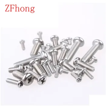 

100pcs m3 screws m3*4/5/6/8/10/12/14/16/20/25/30 stainless steel phillips round pan head machine screw