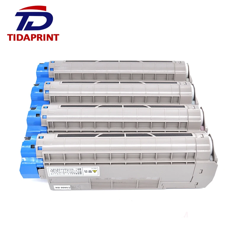 TIDAPRINT Премиум переработанный тонеров Okidata C5500 C5600 C5800 OEM 43324401 43324402 43324403 43324404 выход 5000 страниц