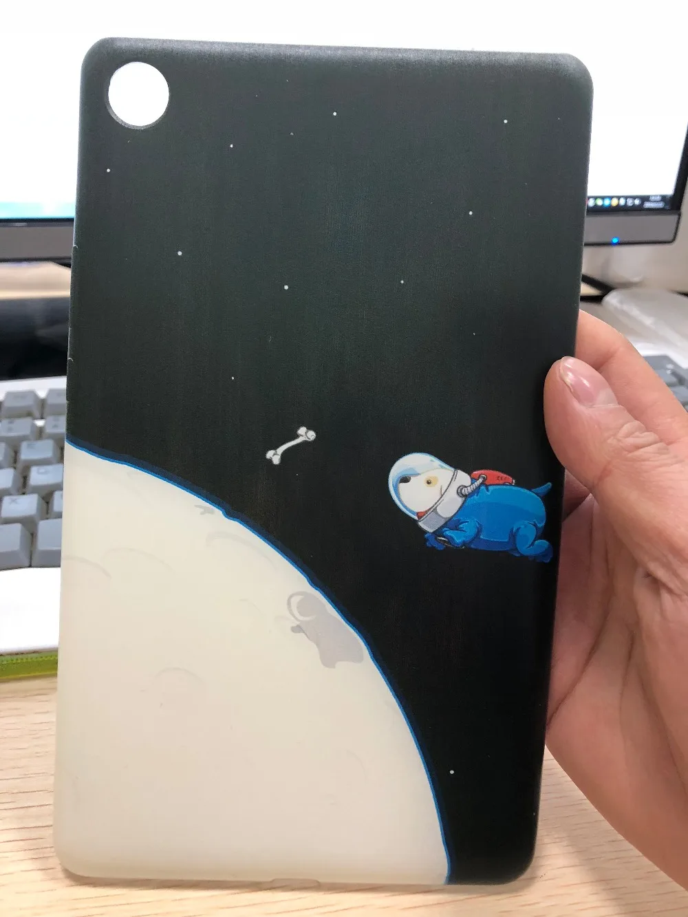 

DIY Cutomize Color Painted TPU for Mi pad 4 Case For Xiaomi Mipad 4 8" Tablet case mipad4 8 Space Dog Soft Silicone Back Cover