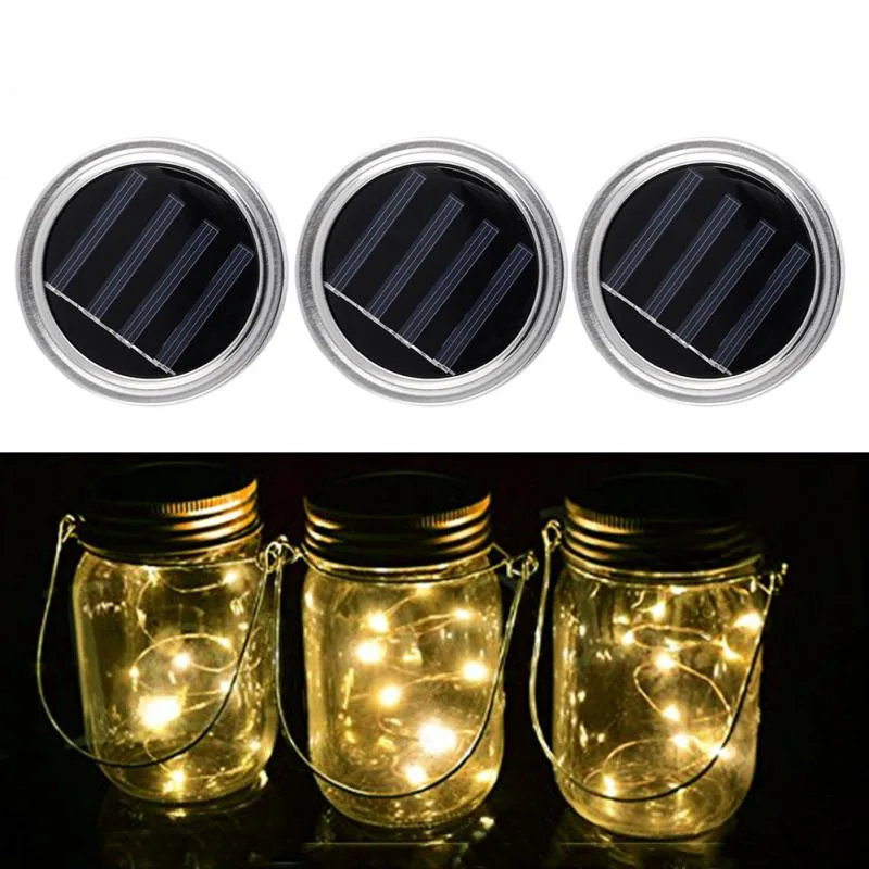 

Solar Energy Charge Mason Jar Lid Insert Solar Powered Led Mason Jars Light Up Lids Mason Jars Not Included