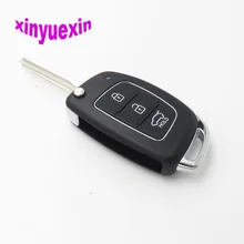 Xinyuexin Flip Remote Car Key Shell FOB Case For Hyundai HB20 Santa FE IX35 IX45 Accent I40 3 Buttons Replacement Case FOB Shell цена Xinyuexin Flip Remote Car Key Shell FOB Case For Hyundai HB20 Santa FE IX35 IX45 Accent I40 3 Buttons Replacement Case FOB Shell цены онлайн