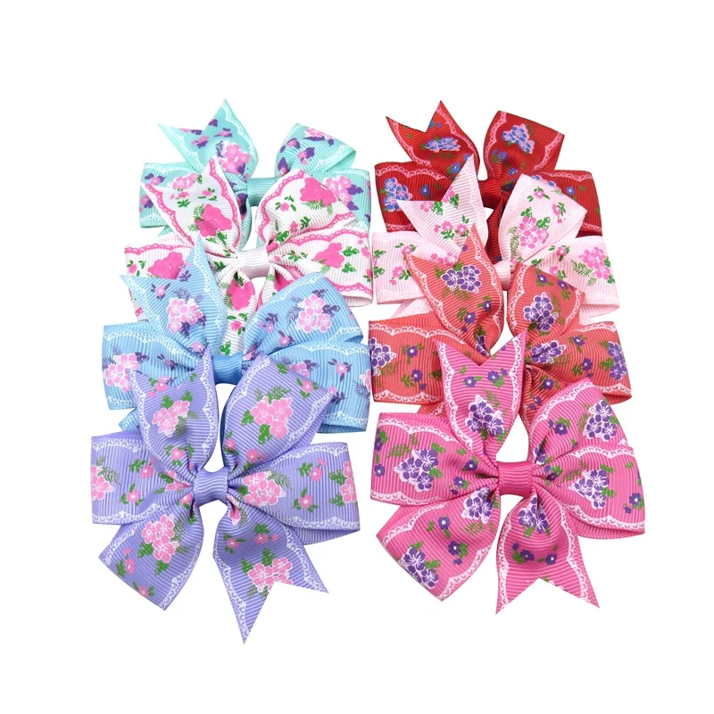 20PCS random color 20 шт./лот, эксклюзивная эластичная лента для волос с бантом, лента для волос, Бабочка, аксессуары для волос, лучший подарок - Цвет: 20PCS random color