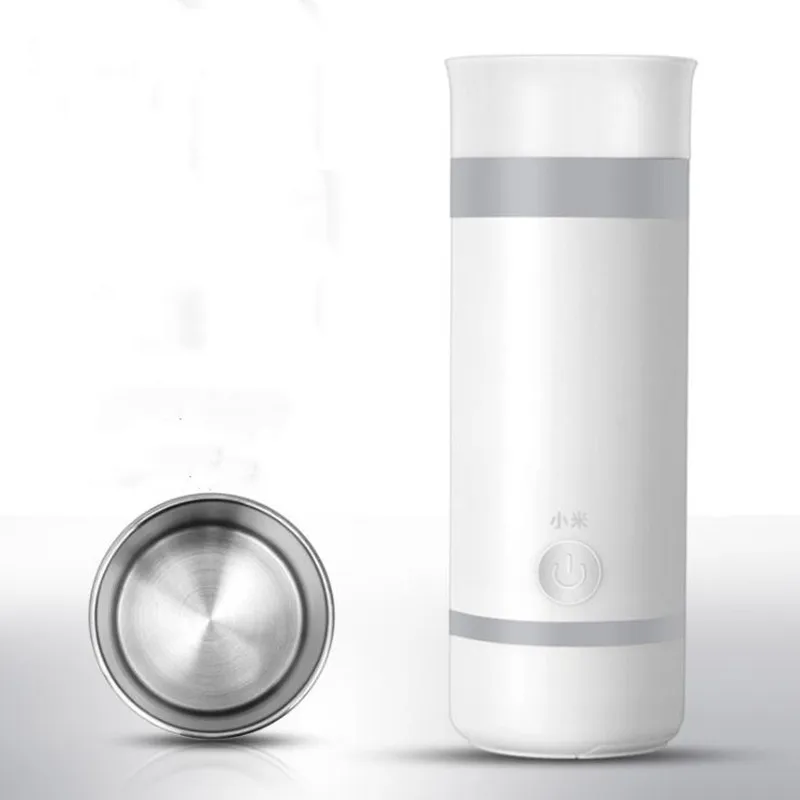 

Xiaomi 340ml Mini Car Travel Electric Kettle Hot Water Cup Portable 304 Stainless Steel Boiled Water Insulation Heating Cup