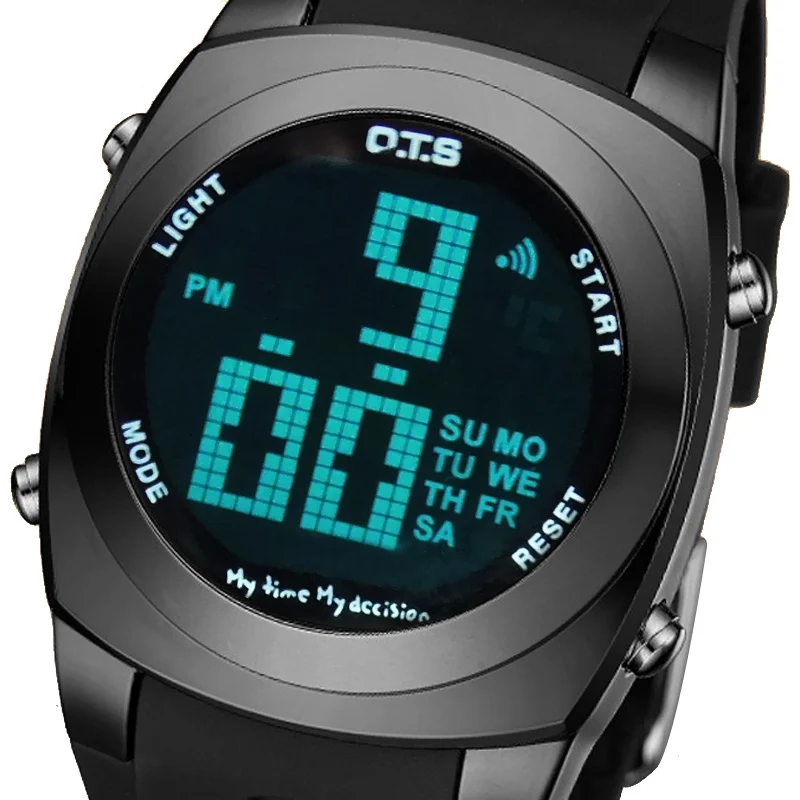 men's digital watch with large numbers