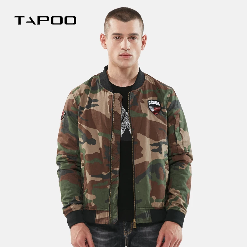 

2018 New Men's Casual Jackets Camouflage Stand Collar Baseball uniform Male Military Tactical Jacket Style Military Clothing