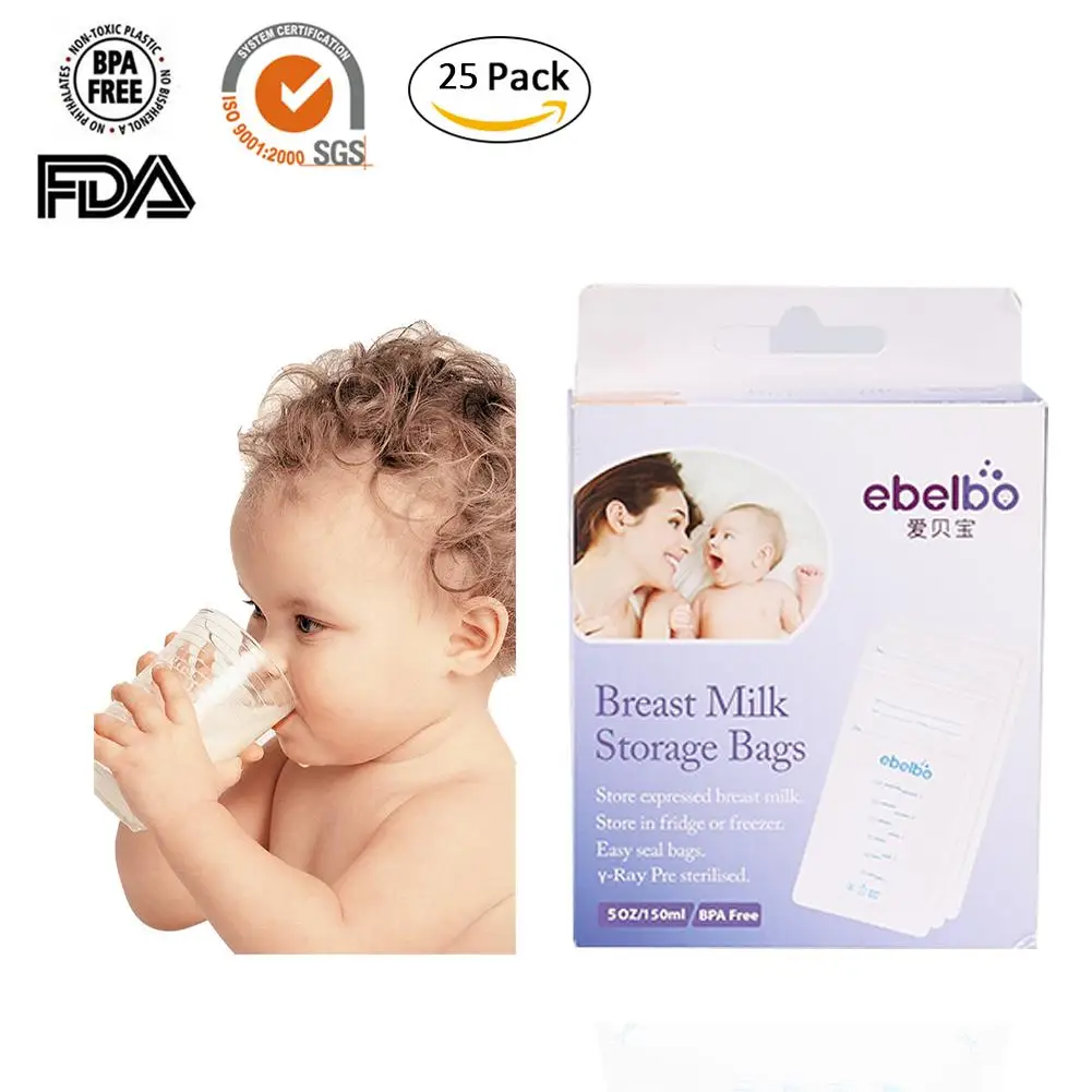 Товары для матери и ребенка BPA и BPS бесплатно 150 мл мешки для хранения грудного молока Двухрядное уплотнение контейнер для детского питания коробка