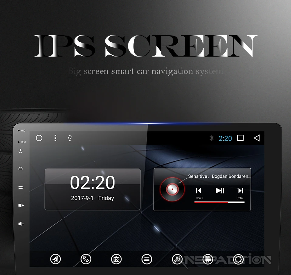 Discount 10.1 inch 2G android 8.1 car dvd gps navigation radio video player stereo universal radio car universal multimedia 1 din 0