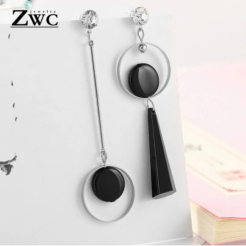 Silver 3 ZWC, модные новые женские акриловые Висячие серьги,, длинные висячие серьги, подарок для женщин, вечерние, свадебные ювелирные изделия, Brincos - Окраска металла: Silver 3