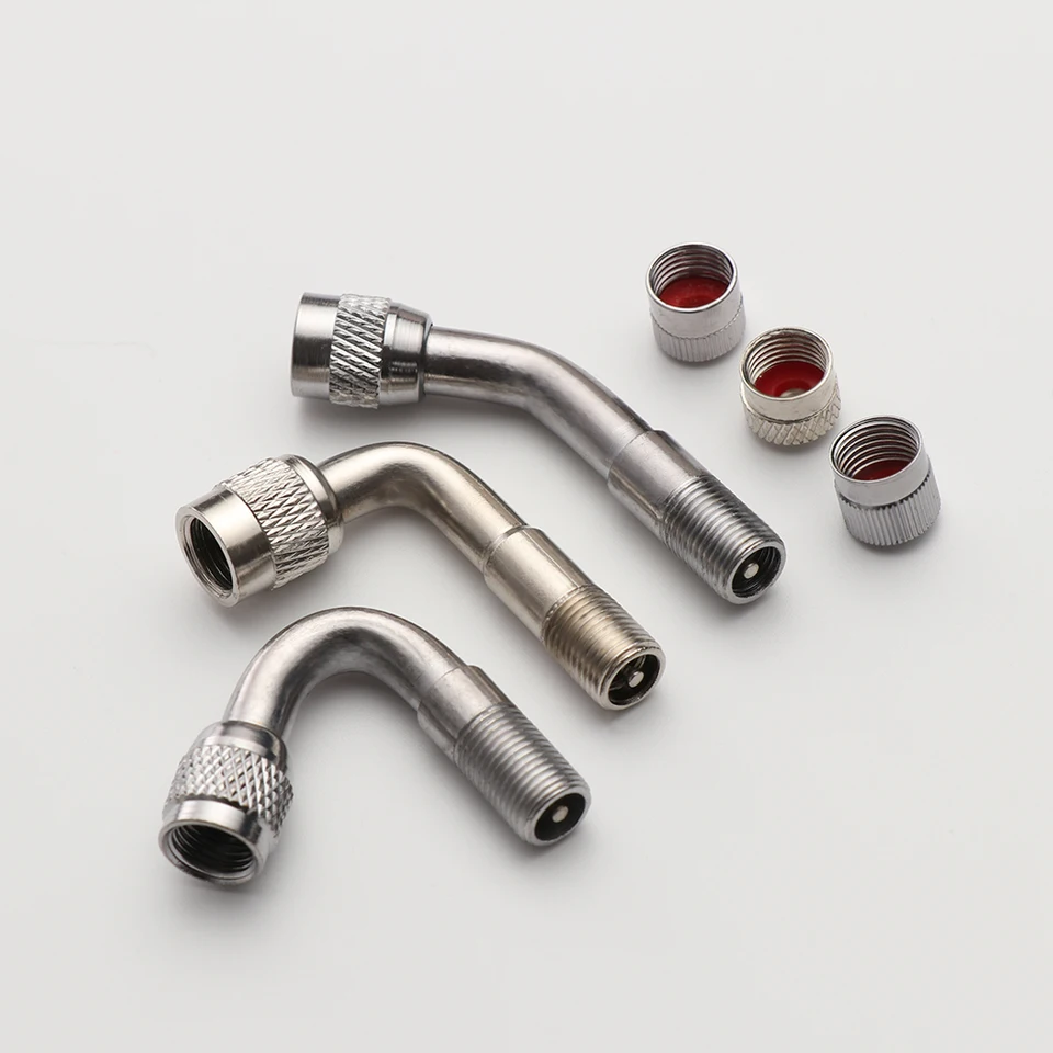 Extensores De Válvula Para Pneus - 45° 90° 135° - Universal Para Carros, Motos E Trailers