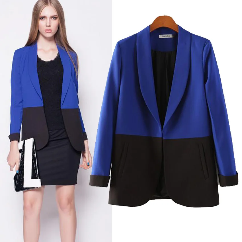 Europe style casual blazer feminino brand 2016 autumn womens blazer