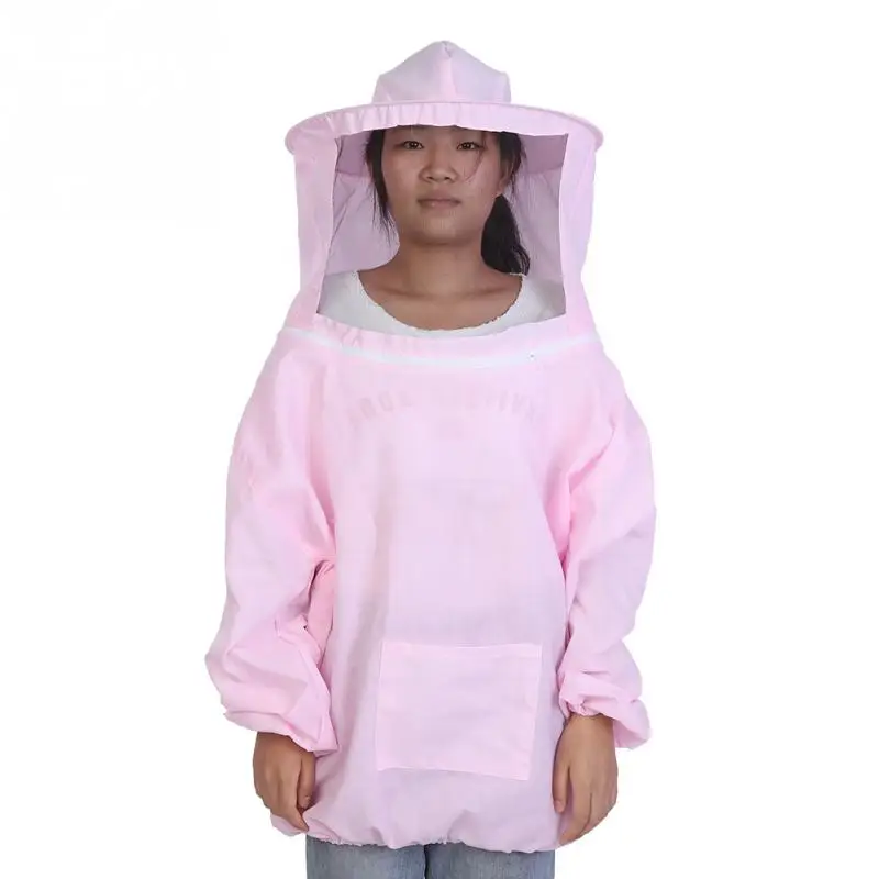 Профессиональная защита от пчел куртка костюм пчеловодческий оборудование для пчеловодов Садовые принадлежности - Цвет: Розовый