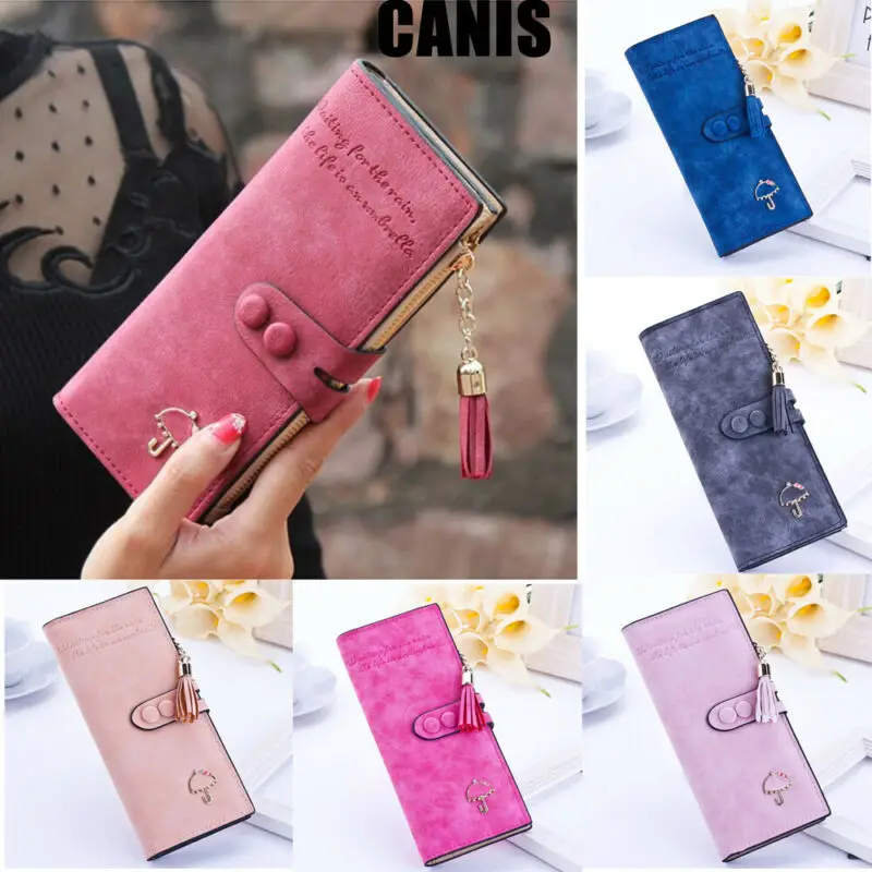

Wallet Female PU Leather Wallet Leisure Purse Pink Style Bifold Top Quality Women Wallets Long Coin Purse Zip Clutch Carteras