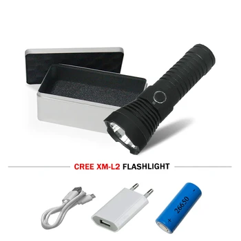 

camping usb charge Super bright flashlight lantern spotlight xm-l2 torch flashlight 18650 or 26650 fishing linterna led zaklamp