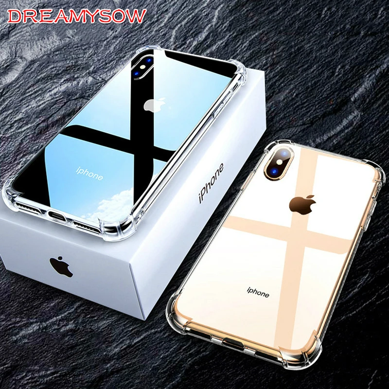 

Case For iPhone Xs Max Xr Phone Protection Shockproof Luxury Transparent Protector Shell For iPhone XS Plus XR 5.8 6.1 6.5 inch