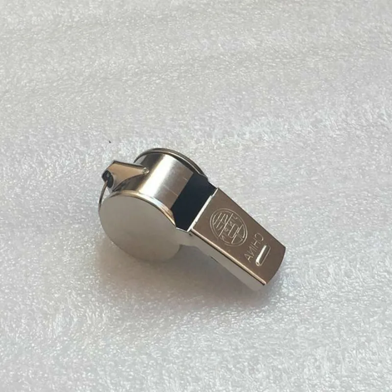 صفارة معدنية الحكم الرياضة الرجبي حزب مدرسة تدريب كرة القدم كرة السلة المصفقين يهتف الفولاذ المقاوم للصدأ