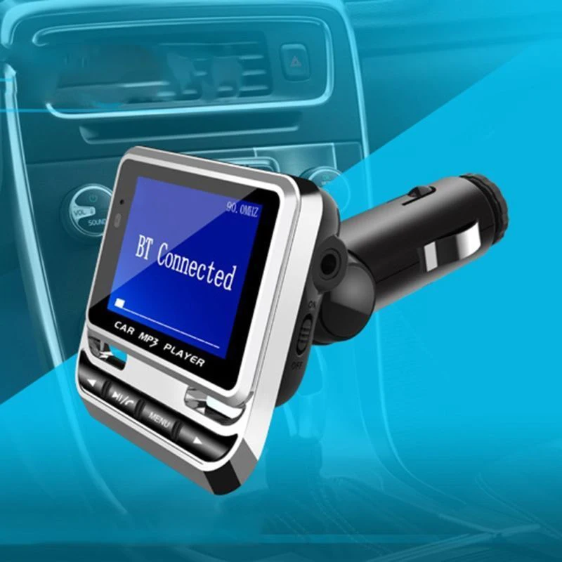 Новое поступление автомобильный комплект громкой связи беспроводной Bluetooth fm-передатчик lcd MP3 музыкальный плеер радио с usb зарядным портом дистанционное управление