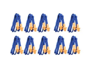 

10Pcs Soft Silicone Corded Ear Plugs ears Protector Reusable Hearing Protection Noise Reduction Earplugs Earmuff