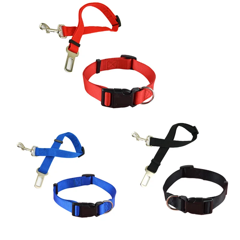 Solid Color Nylon Dog Collar Red/black/blue 4 Sizes Small Medium Big