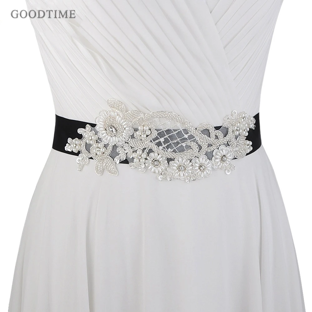 

Fashion Flowers Wedding Sash Pearl Women Girl Dress Belt Satin Rhinestone Wedding Belt Diamond Belt For Wedding Party Dress Belt